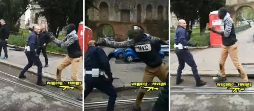 Abusivo aggredisce il vigile: scatta assurdo incontro di boxe