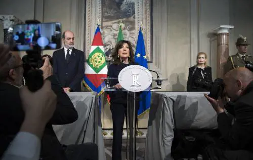 Conferimento dell'incarico esplorativo a Maria Elisabetta Alberti Casellati