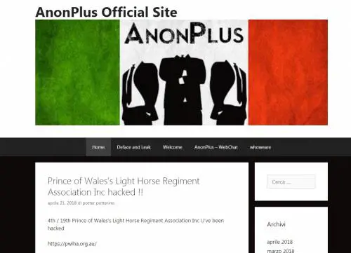 La webchat di AnonPlus