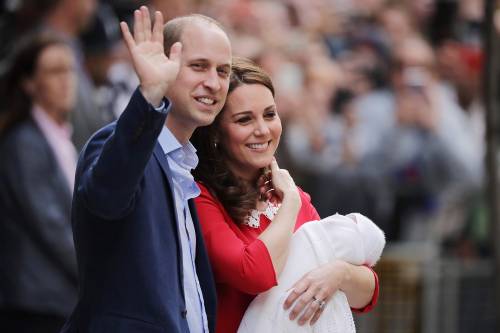 Kate Middleton e il Principe William col Royal Baby