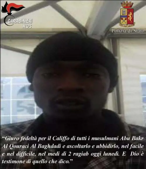 Preso a Napoli terrorista gambiano affiliato all'Isis che progettava attentati