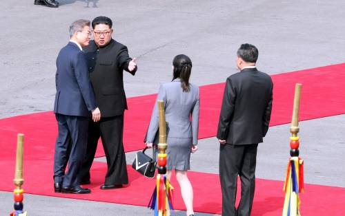 Il leader nordcoreano con la sorella Kim Jong-yo