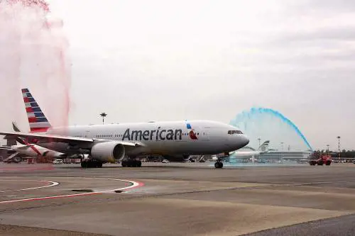 Malpensa, Boeing 777-200ER per i 10 anni di American Airlines