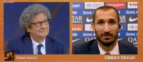 Juventus, gelo in studio in diretta dopo l'appunto di Cucchi a Chiellini