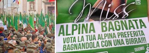 "Vota la miss alpina bagnata". ​Le femministe contro gli alpini