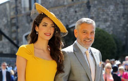 Royal Wedding: George Clooney e Amal alle nozze