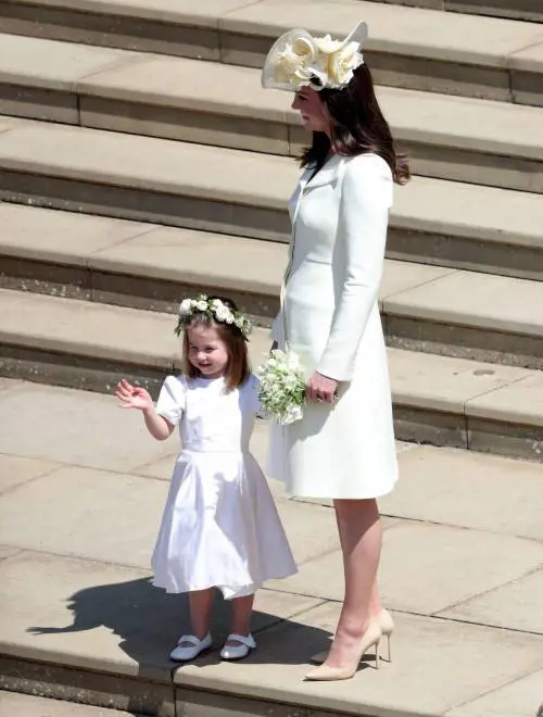 Royal wedding: Kate Middleton in bianco