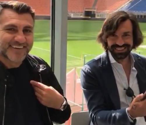 Bobo Vieri mattatore all’addio al calcio di Pirlo