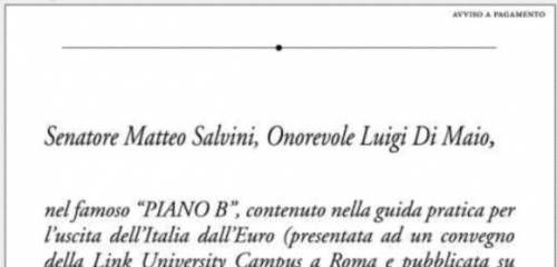 Lupo Rattazzi, rampollo Agnelli, compra pagina su Repubblica e attacca Salvini e Di Maio