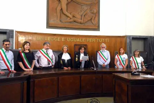 L'esultanza degli imputati