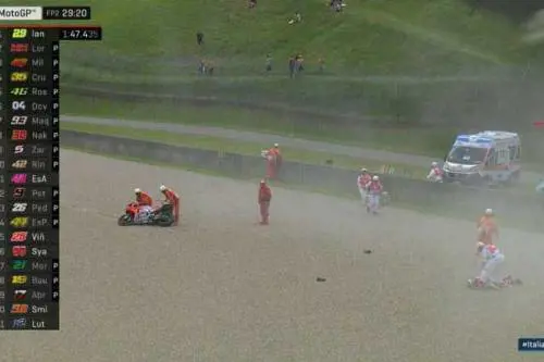 MotoGP, terribile volo di Pirro nelle libere del Mugello a 350 Km/h