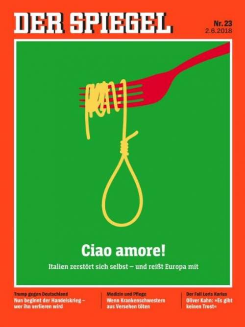 Altro insulto all'Italia da Spiegel Uno spaghetto come un cappio