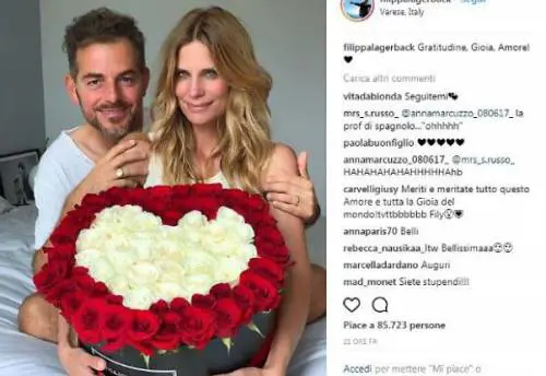La foto di Bossari e Lagerback dopo la prima notte di nozze