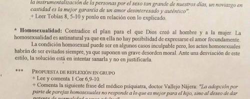 Spagna, sotto inchiesta per aver citato la Chiesa sull'omosessualità