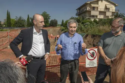 l presidente di Acea Luca Lanzalone e il soprintendente di Roma Francesco Prosperetti