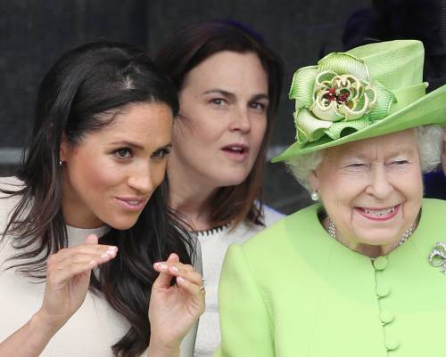 Meghan e la regina senza Harry: è la prima volta