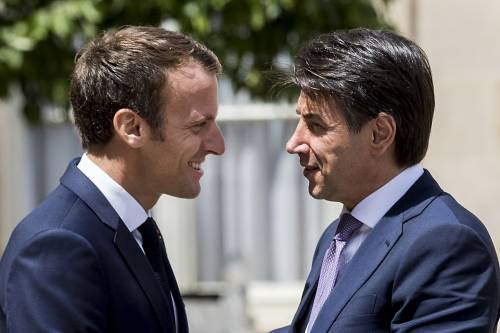 Conte da Macron all'Eliseo