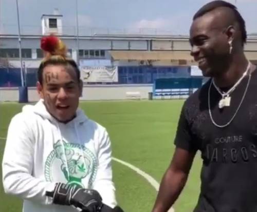 Mario Balotelli e il suo amico rapper