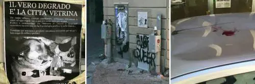 Gli anarchici devastano Trento 