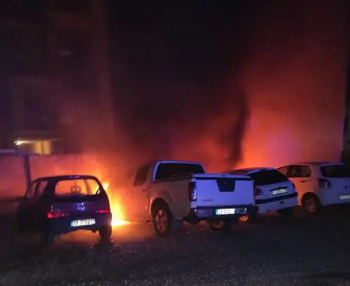 Rogo di tre auto a Vallecrosia