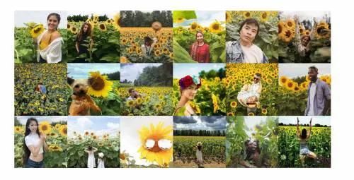 Canada, i girasoli devastati in cerca del selfie perfetto