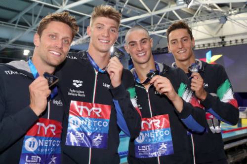Europei di nuoto, due medaglie d'argento per l'Italia