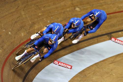 Viviani più Ganna: l'Italia vola. Inseguimento a squadre d'oro