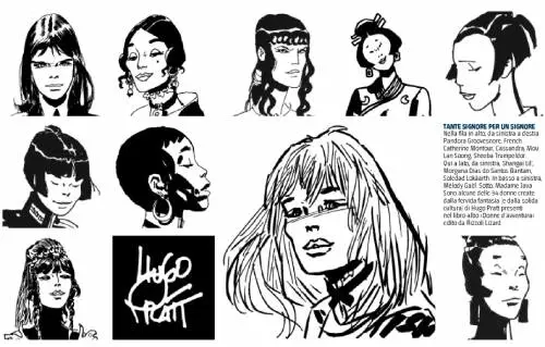 Che bei tipi le femmine alla corte di Corto Maltese