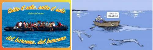 Le cartoline coi migranti morti. La campagna choc contro Salvini