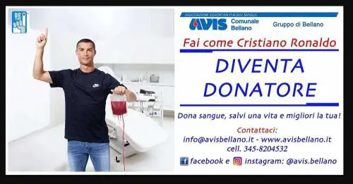 Ronaldo, niente tatuaggi per poter donare il sangue