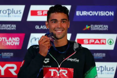 Europei di nuoto, Luca Pizzini e la staffetta 4x100 conquistano il bronzo