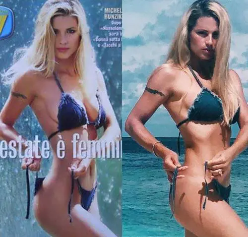 Michelle Hunziker come 20 anni fa. E lo scatto scatena la rete