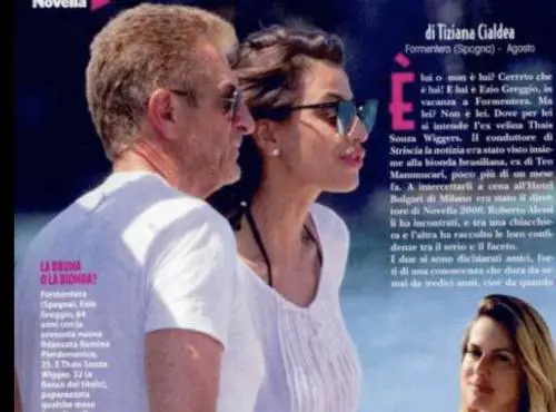 Ezio Greggio avvistato di nuovo con la 25enne Romina Pierdomenico