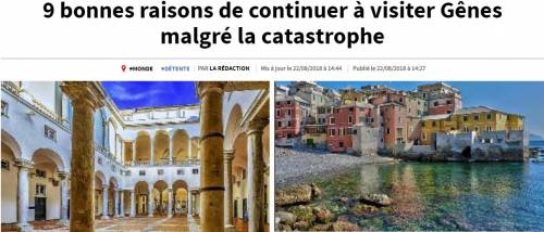 Nice Matin contro Charlie Hebdo: "Aiutiamo Genova a rialzarsi"