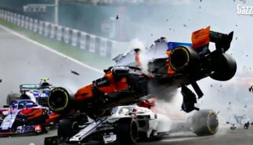 Formula Uno, il terribile incidente di Alonso a Spa-Francorchamps