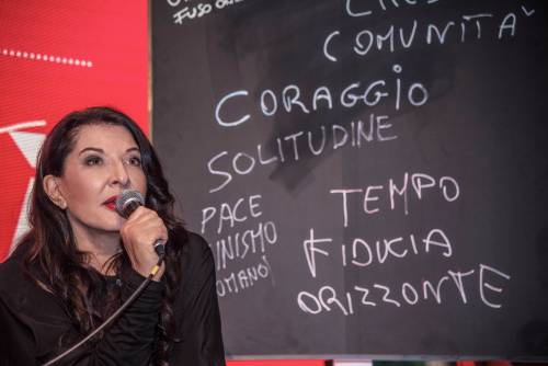 Marina Abramovic: "L'artista come un piatto con ingredienti diversi"