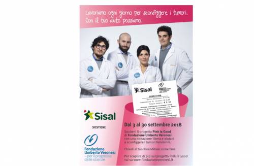 Tumori al seno, Sisal sostiene la ricerca di Fondazione Veronesi