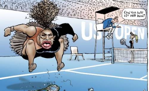 Us Open, vignetta satirica contro Serena Williams: web indignato