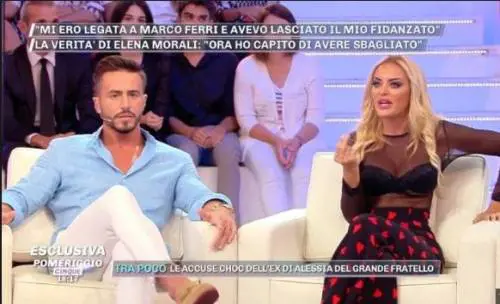 Elena Morali e Marco Ferri: lite a Pomeriggio 5