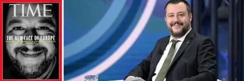 "Il volto nuovo dell'Europa". Salvini va in copertina sul Time