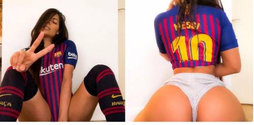 Miss Bum Bum attacca il Barcellona: "La nuova maglia? Una tovaglia da picnic"