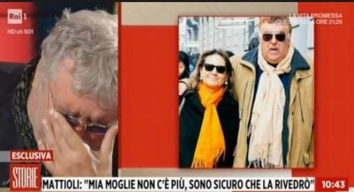 Maurizio Mattioli in lacrime: "Mia moglie avrebbe preferito morire prima"