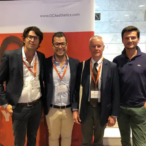 Il professor fabio Santarelli di Pompeo (terzo da sinistra)