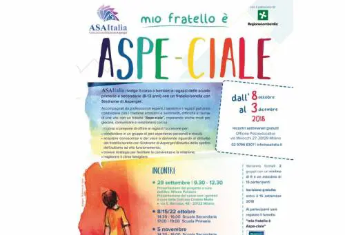 Mio Fratello è Aspe_ciale, progetto contro la sindrome di Asperger