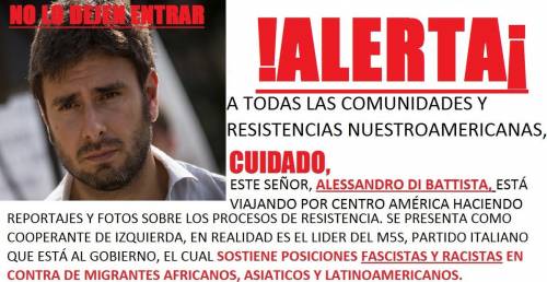 America Latina, social contro Di Battista: "Vattene, sei un fascista"