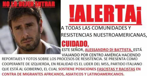America Latina, social contro Di Battista: "Vattene, sei un fascista"