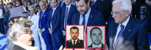 Consegnata l'onorificenza alla madre dei due agenti morti per la patria