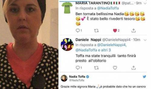 "Tanto finirai presto all'obitorio". Ma la Toffa zittisce l'hater social