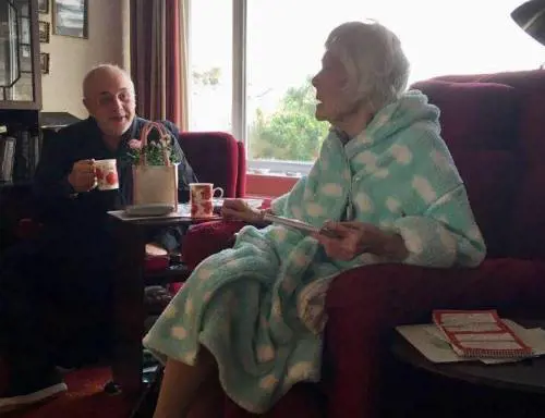 Luca Serafini con Joan Sumpton