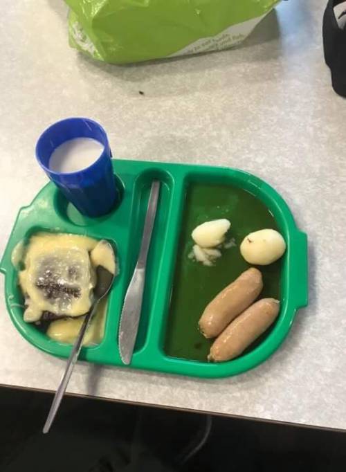 "Ecco che cosa la mensa scolastica fa mangiare a mia figlia". Lo sdegno di una madre fa il giro del web
